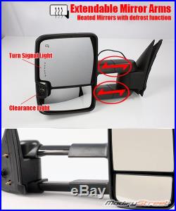 FOR 14-17 CHEVY SILVERADO POWER/HEATED LH/RH TOWING SIDE MIRRORS With TURN SIGNAL