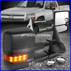 FOR 99-06 GMT800 MANUAL TOW MIRROR WithLED TURN SIGNAL+BLIND SPOT CONVEX BEZEL