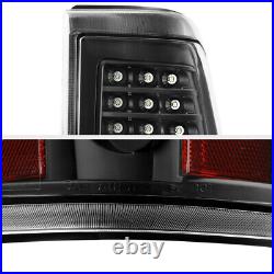FULL LED Black Tail Lights Lamps Pair For 03-06 Chevy Silverado 1500 2500 3500