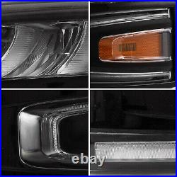 FULL LED Reflector Headlights with Sequential Turn For 07-13 Chevrolet Silverado