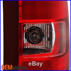 Fit 07-13 Silverado 1500 2500 07-14 Sierra 3500HD Red Clear Tail Lights Lamp L+R