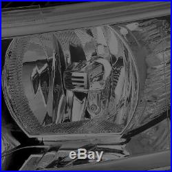 Fit 07-14 Gmt900 Silverado Smoked Housing Tint Headlight+clear Turn Signal Lamp