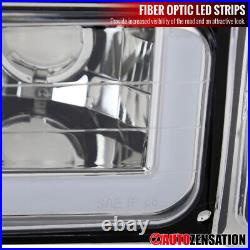 Fit 1994-1998 Chevy C/K Tahoe Silverado LED Bar Headlights+Corner+Bumper Signal