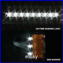 Fit 2003-2006 Chevy Silverado Avalanche Headlights + LED DRL Bumper Signal Light