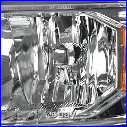 Fit 2014-2015 Chevy Silverado 1500 Headlights Headlamps L+R Replacement 14-15