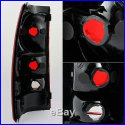 Fit 99-02 Silverado 99-03 Sierra Red Clear Tail Lights Brake Lamps Replacement