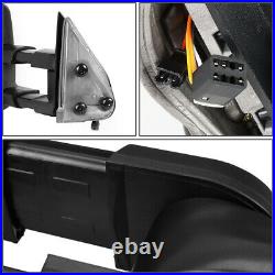 Fit 99-02 Silverado Sierra Powered+Heated+LED Turn Signal Tow Towing Mirror Left