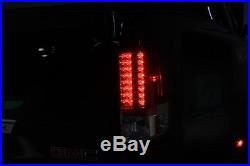 Fits 07-13 Chevy Silverado Pickup Truck 1500/2500/3500 LED Red Smoke Tail Lights