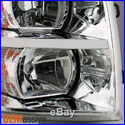 Fits 07-14 Silverado Headlights Headlamps Pair Aftermarket 2007-2014 Left+Right