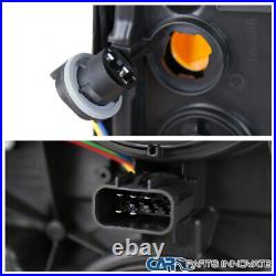 Fits 14-15 Chevy Silverado 1500 Matte Black Headlights Corner Signal Lamps LH+RH