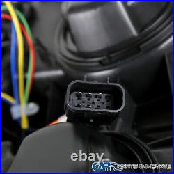 Fits 14-15 Chevy Silverado 1500 Pickup Black Headlights Signal Lamps Left+Right