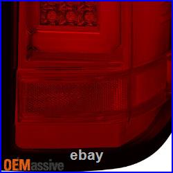 Fits 16-18 Chevy Silverado 1500 LED Model Red LED Tube Tail Lights Brake Lamp