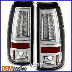 Fits 2003-2006 Chevy Silverado GMC Sierra 1500 2500HD 3500 Clear LED Tail Lights