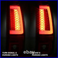 Fits 2003-2006 Chevy Silverado GMC Sierra 1500 2500HD 3500 Red LED Tail Lights