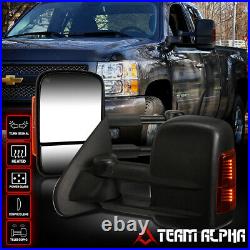 Fits 2014-2020 Sierra/Silverado POWER+HEATED+AMBER LED TowithTowing Side Mirror