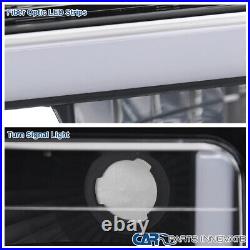Fits 94-98 Chevy C10 C/K Tahoe Suburban Black Headlights+Corner+Bumper Light LED