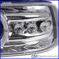 Fits 99-02 Silverado 00-02 Tahoe Suburban Halo Projector Headlights+Bumper Lamps