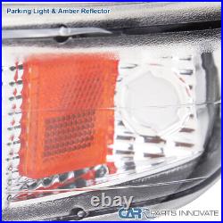 Fits 99-02 Silverado 00-06 Suburban Headlights+Bumper Signal Lamps withLED Bar 4PC