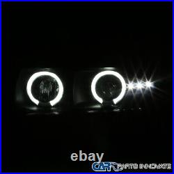 Fits 99-02 Silverado 00-06 Tahoe Suburban Halo Projector Headlights+Bumper Lamps