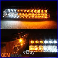 Fits 99-02 Silverado 00-06 Tahoe Suburban Headlights +LED Bumper Signal Lights