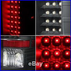 Fits Black 07-13 Silverado 1500 2500 3500 LED Tail Brake Lights Lamps Left+Right