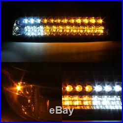 Fits Smoked 99-02 Silverado 00-06 Suburban Headlights +LED Bumper Signal Lights