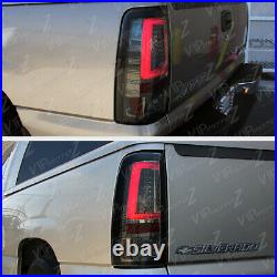 For 03-06 Chevrolet Silverado SMOKE OLED Neon Tube LED Tail Light Brake Lamp