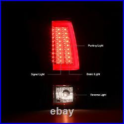 For 03-06 Chevy Silverado 1500 2500 3500 HD Classic Red Lens Neon LED Tail Light
