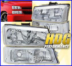 For 03-06 Chevy Silverado Avalanche 1500 2500 Hd Replacement Signal + Head Light