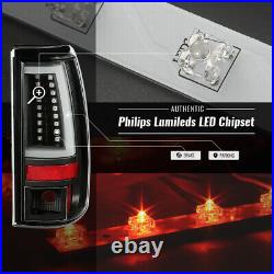 For 03-06 Chevy Silverado OLED NEON TUBE Black Housing LED Tail Light Brake Lamp