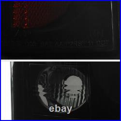 For 03-06 Chevy Silverado SINISTER BLACK LED Smoke Rear Brake Tail Light Lamp