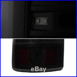 For 03-06 Silverado Black Smoked LED Tail Lights with LED Reverse, Turn Signal