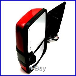 For 03-06 Silverado Painted Red Tow Power+Heated+Smoke LED Turn Signal Mirrors
