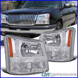 For 03-07 Chevy Silverado Avalanche 2in1 Headlights Front Bumper Signal Lamps
