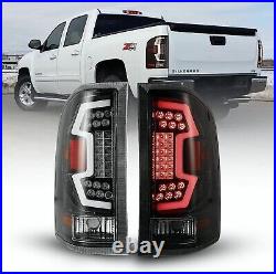 For 07-13 Chevy Silverado 1500 2500 3500 LED Tail Lights Sequential Lamps Clear