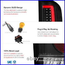 For 07-13 Chevy Silverado Clear Lens LED Bar Brake Signal Lamp Tail Light Black