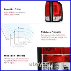 For 07-13 Chevy Silverado Red Lens Neon LED Tube Brake Signal Lamp Tail Light