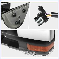 For 07-14 Chevy/GMC GMT900 Power+Heated Towing Side Mirrors withAmber Turn Signal