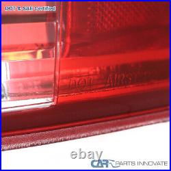 For 07-14 Chevy Silverado 1500/2500/3500 Red/ Clear LED Tail Lights Brake Lamps