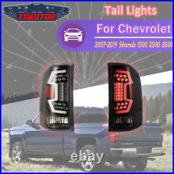 For 07-14 Chevy Silverado 1500 2500 3500 Tail Lights Sequential Turn Signal Lamp