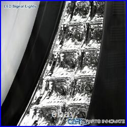 For 14-15 Chevy Silverado 1500 Pickup Black Halo Projector Headlights+LED Signal