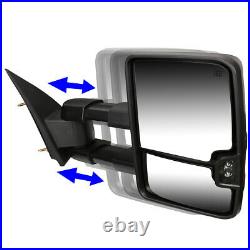 For 14-17 Silverado Sierra Powered+heated+smoked Turn Signal Towing Mirror Right