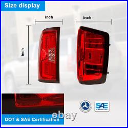 For 14-18 Chevy Silverado 1500 2500 3500 LED Tail Lights Sequential Turn Signals