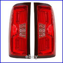 For 14-18 Chevy Silverado 1500 2500 3500 LED Tail Lights Sequential Turn Signals