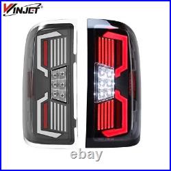 For 14-18 Chevy Silverado 1500 2500 3500 Sequential LED Clear Turn Signal Lights