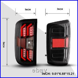 For 14-18 Chevy Silverado 1500 2500 HD 3500 HD LED Tail Lights Rear Brake Lamps