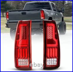 For 1999-2006 Chevy Silverado 1500 99-02 GMC Sierra Red LED Tail Lights Lamps