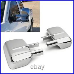 For 1999-2017 Chevy Silverado GMC Sierra Tow Mirror Covers WithO Turn Signal PAIR