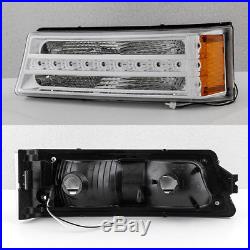 For 2003-06 Chevy Silverado Replacement LED Halo Head Lights + DRL Signal Lights