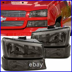 For 2003-2006 Chevy Silverado 1500 2500 HD Headlight Lamp Replacement SmokeLens